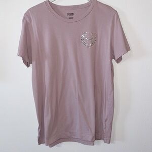 VS PINK Bling Campus Lilac Purple Short Sleeve